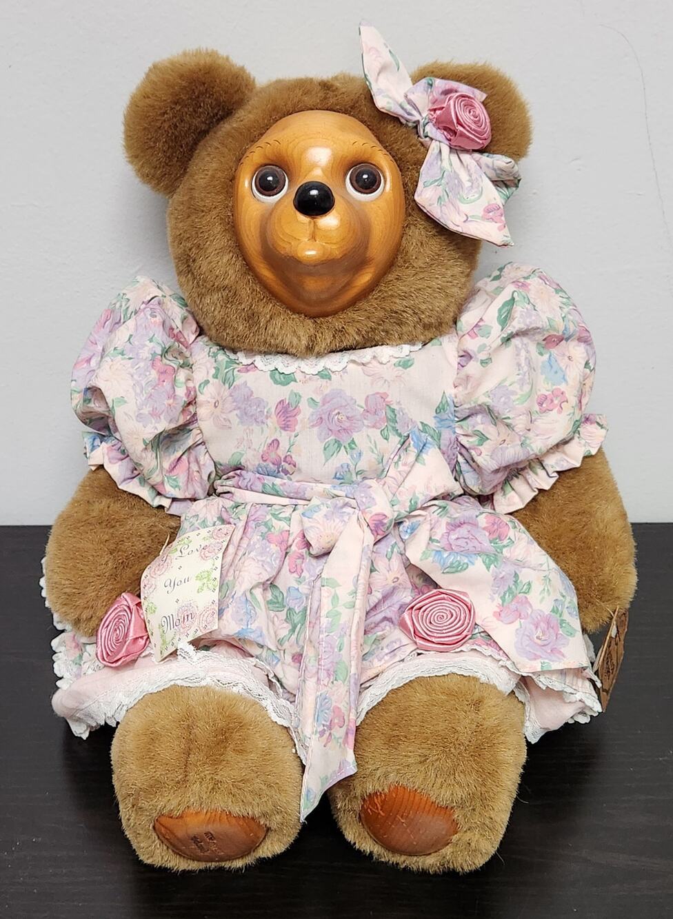 Vintage Robert Raikes Original "54491 Sophie" Wooden Face Doll w/ tags